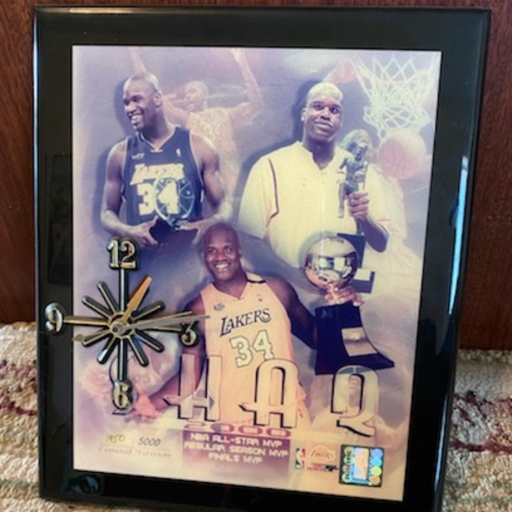 Limited Edition * SHAQUILLE O'NEAL 2000 NBA All Star MVP * PHOTO Wall CLOCK